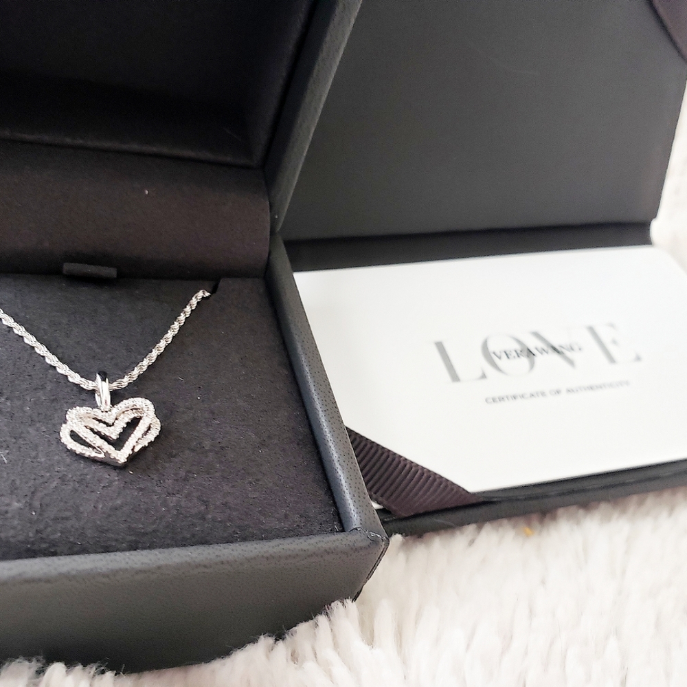 Vera Wang Authenticated Diamond Earrings/Necklace